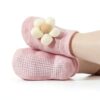 EUFANCE Baby Socks 3D Floral Non Slip Cotton Rich-1