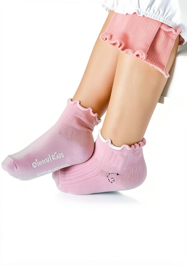 Simply Kids Baby Girls Socks Soft Cotton Non Slip Grips-3