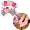 Baby Girls Non Slip Socks Cotton Grip Socks 12 Pairs-4