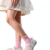 AniKigu Baby Girls Ruffle Socks Soft Cotton 6 Pairs-2