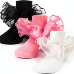Girls Ruffle Socks Cotton Blend Ankle Socks for Toddlers-0