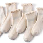 AniKigu Baby Girls Ruffle Socks Soft Cotton 6 Pairs-0