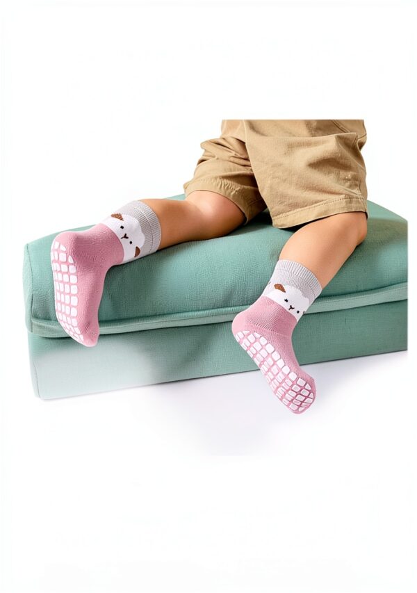 Baby Girls Non-Slip Socks Soft Cotton Grip Toddler Socks-2