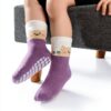 Baby Girls Non-Slip Socks Soft Cotton Grip Toddler Socks-4