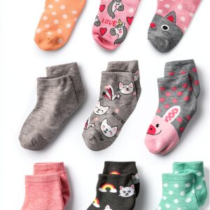 Cherokee Baby Girls Socks Critter Designs 12 Pairs Assorted-0