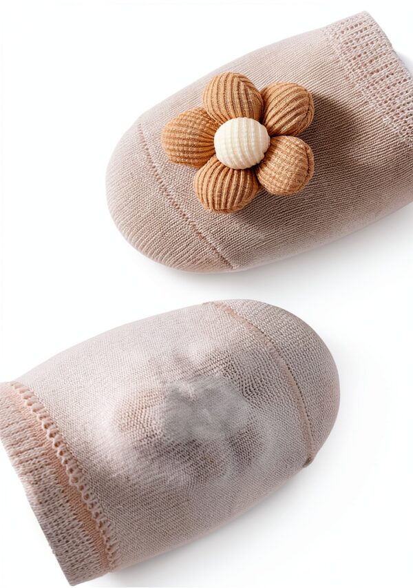 EUFANCE Baby Socks 3D Floral Non Slip Cotton Rich-3