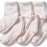 Burts Bees Baby Cloud Crew Socks Organic Cotton Grip-0