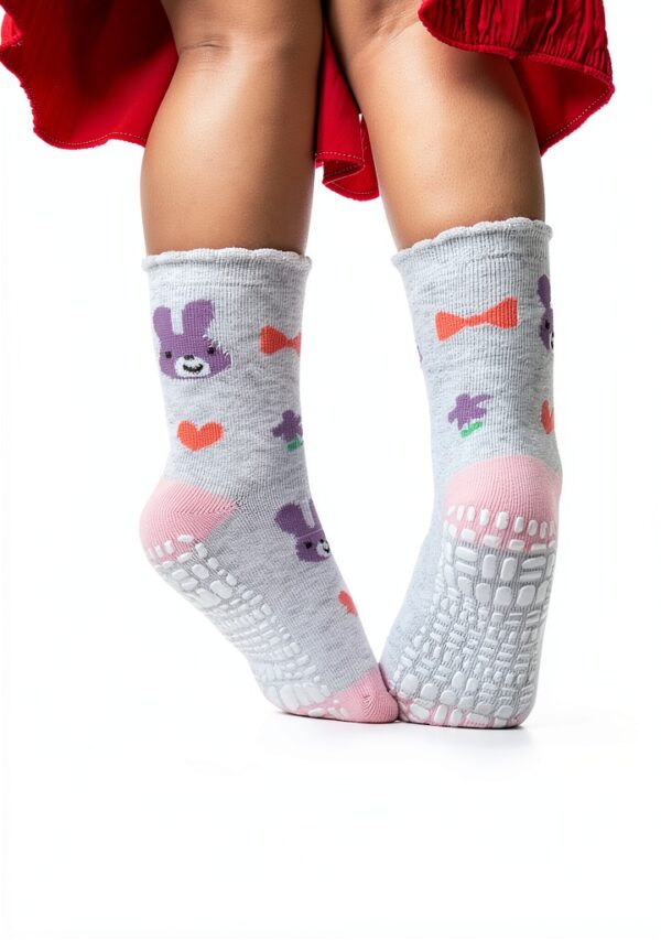 RATIVE Baby Girls Socks Non-Slip Grip Cotton All Seasons-5