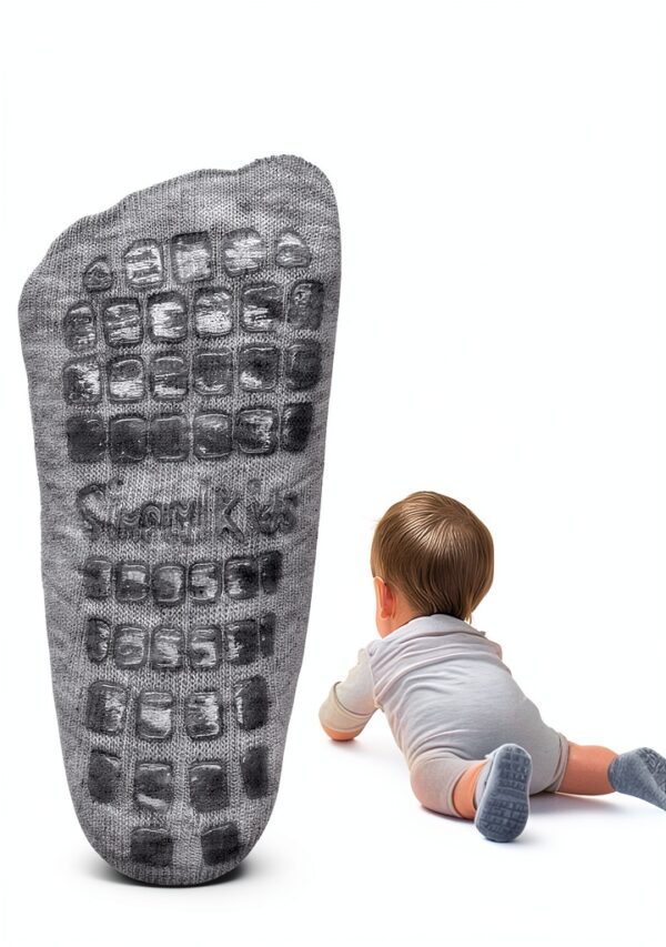 Simply Kids Baby Socks Non-Slip Grip Cotton 9-Pair Set-2