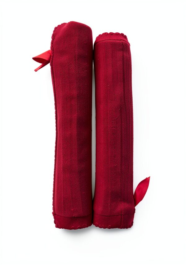 Baby Girls Knee High Socks Non Skid Stay Up Soft Bows-1