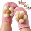 EUFANCE Baby Socks 3D Floral Non Slip Cotton Rich-0